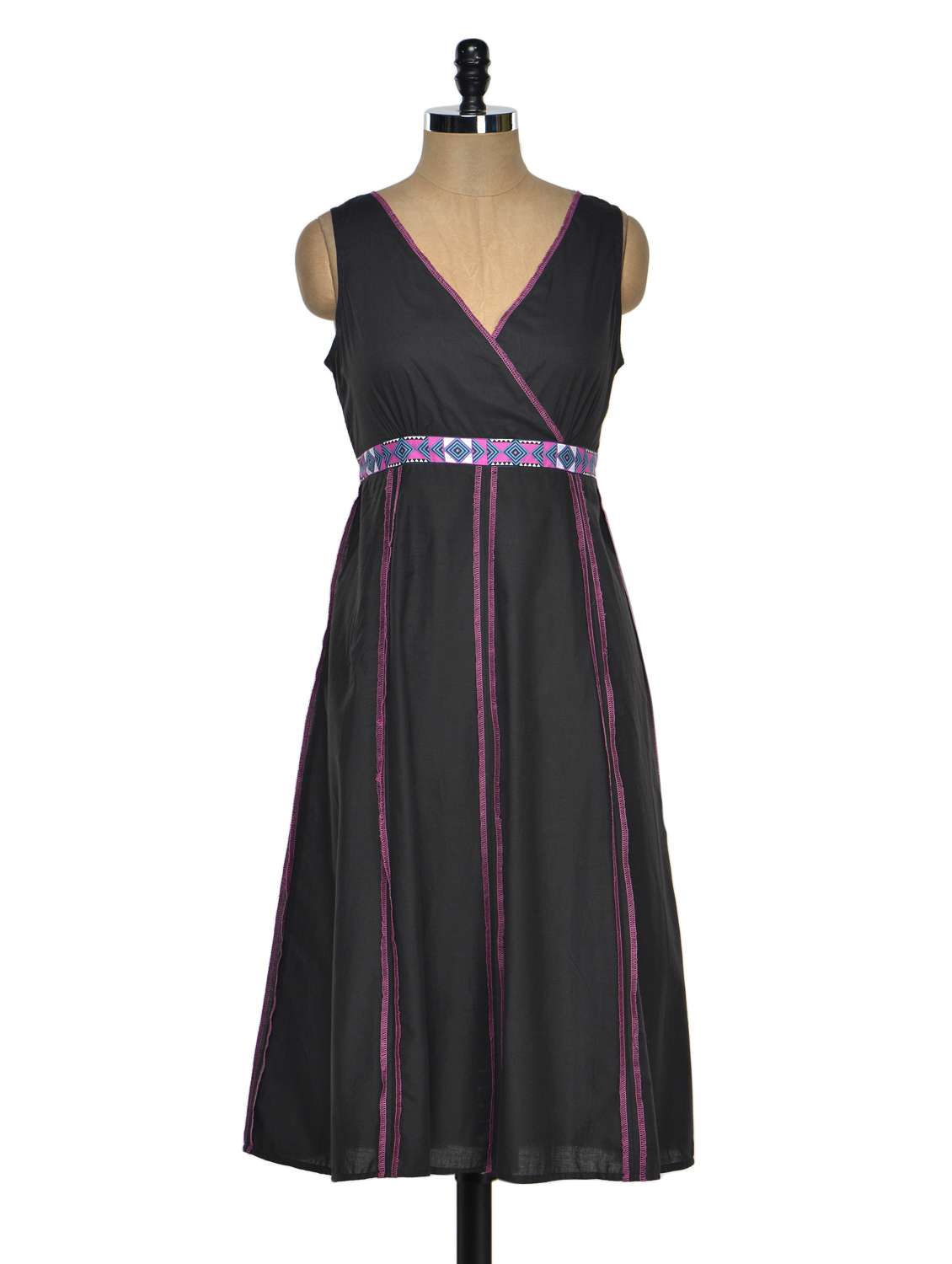 Dress With Printed Belt - 963912 -  Zoom Image - 0