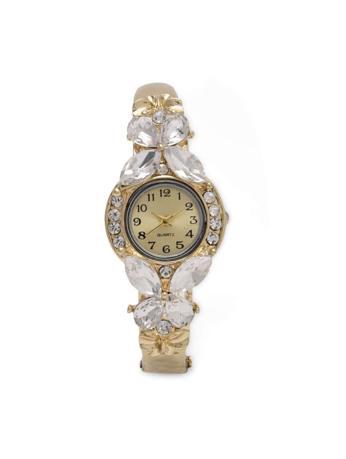 Buy online Gold Embellished Butterfly Watch from watches for  display picture 1