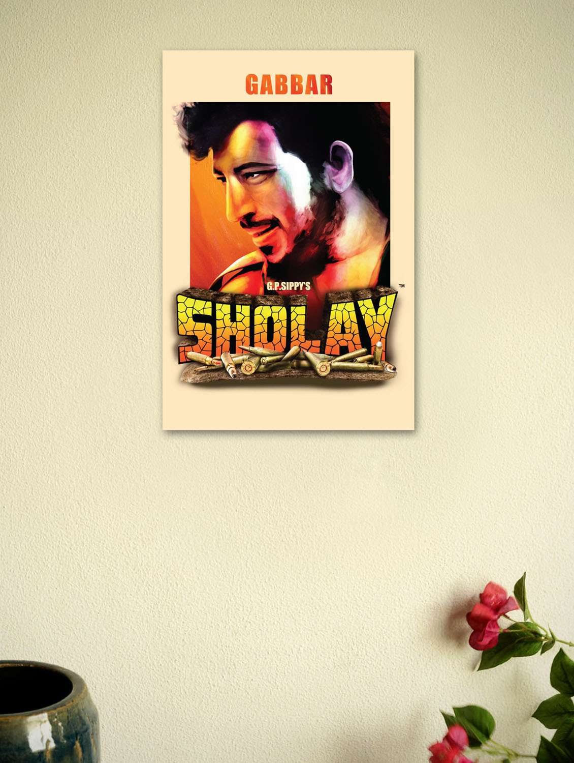 sholay movie fine art poster-3