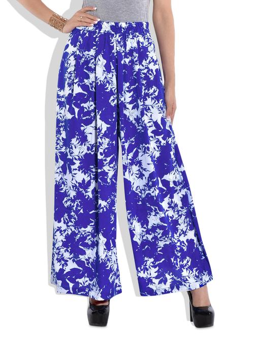 Electric Blue Palazzo Pant - 9663014 - Standard Image - 0