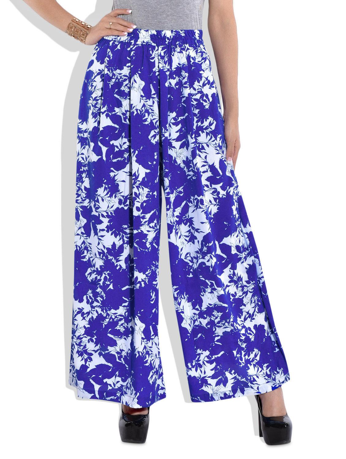 Electric Blue Palazzo Pant - 9663014 - Zoom Image - 0