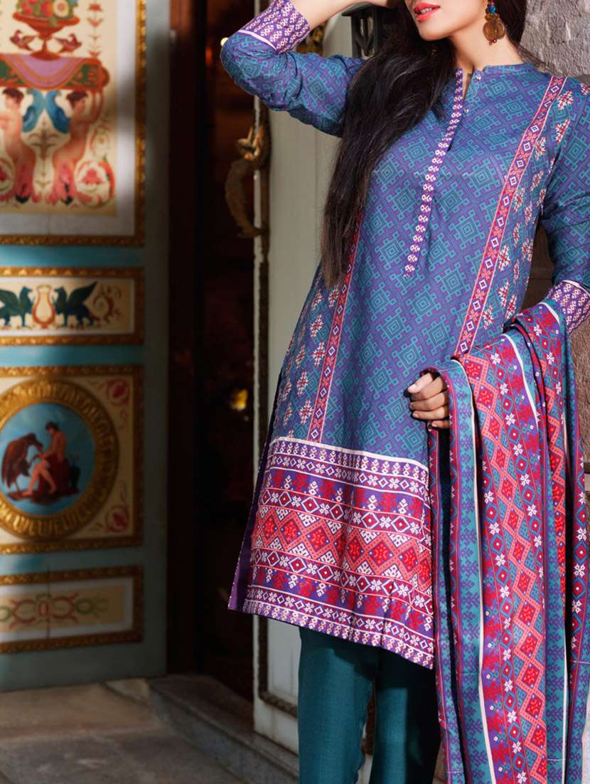 gul ahmed blue dress Gul-S-25-PM-52042 main image 1
