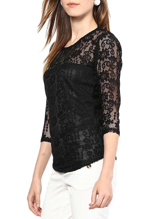 half lace top
