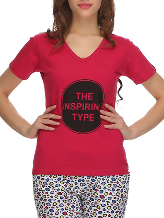 trendy graphic print cotton t-shirt - 9718857 - Zoom Image - 0
