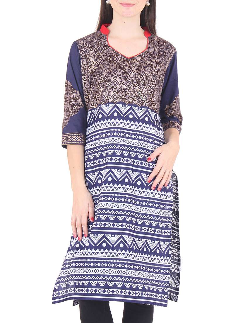 multicolor cotton kurta