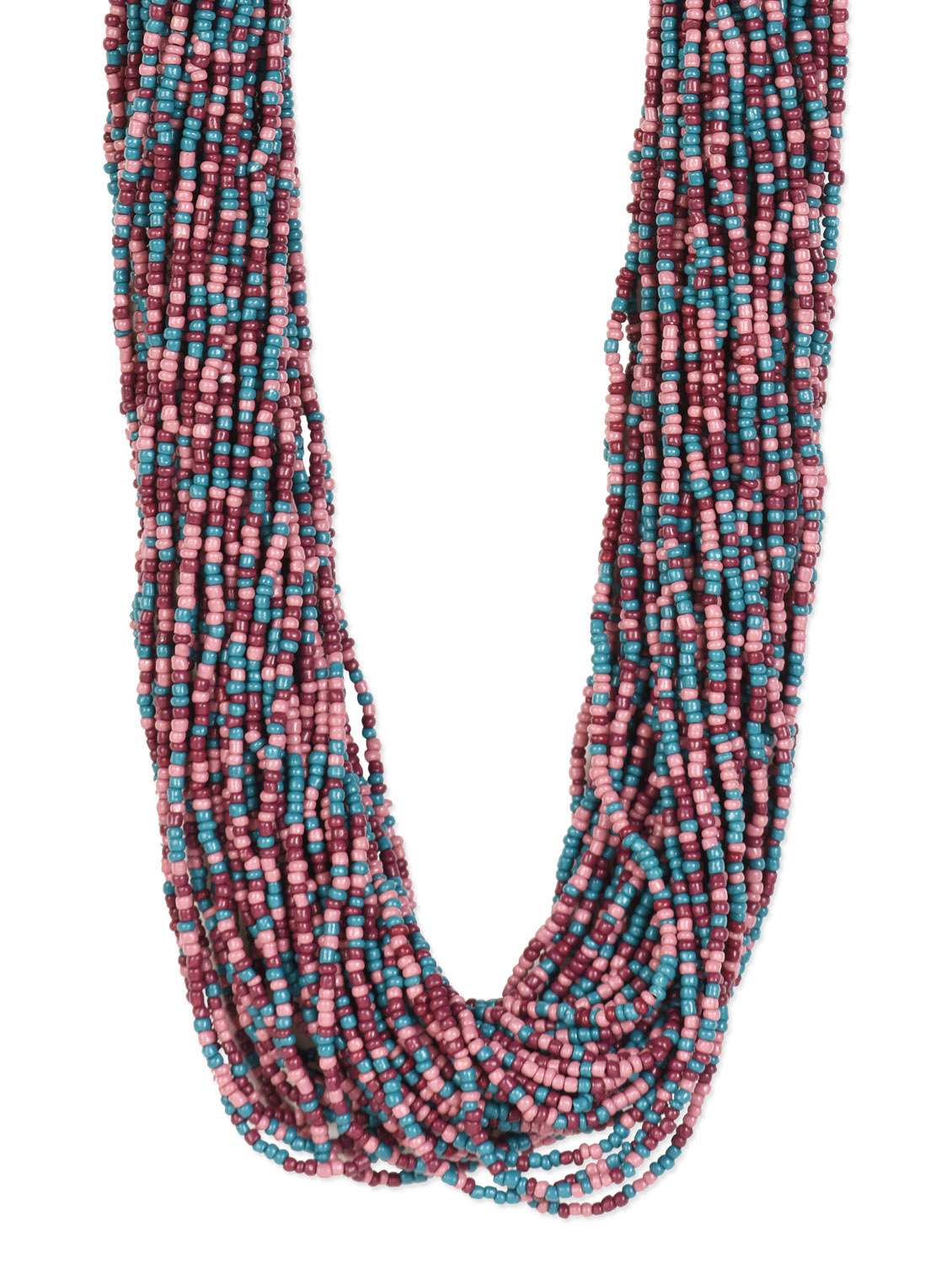 multi colour acrylic beads necklace