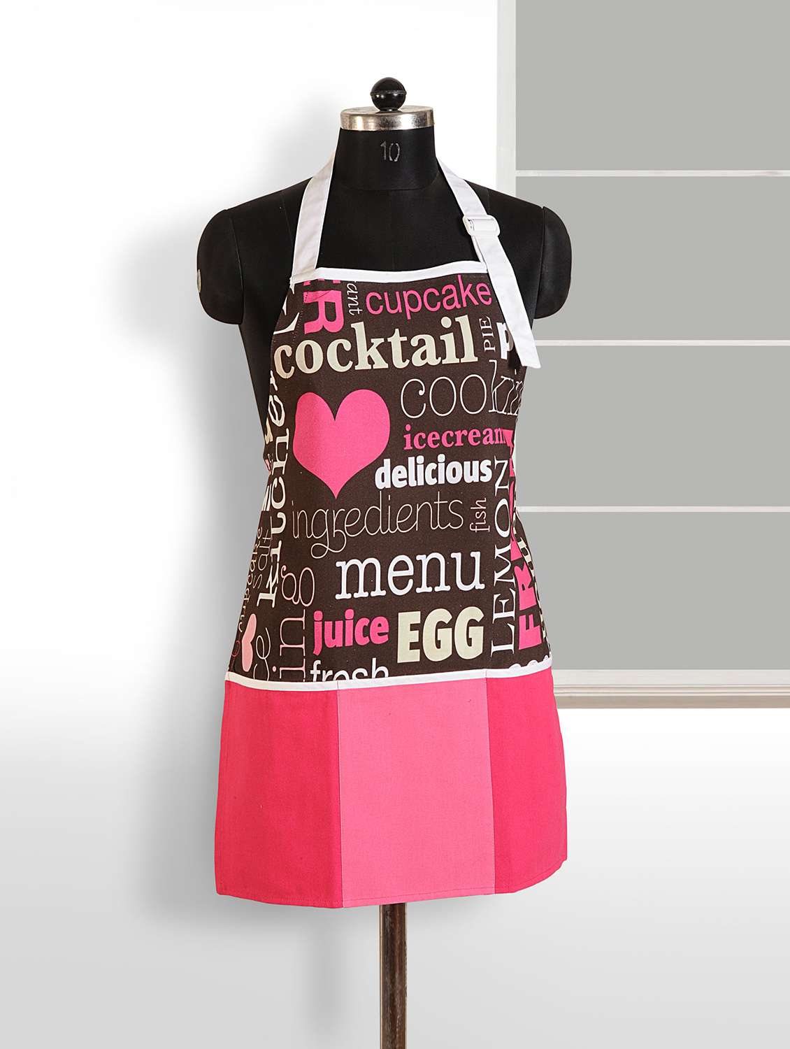 digitally printed apron with free adjustable strap