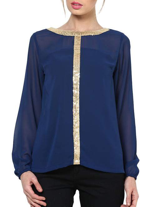 women's straight boat neck top - 981735 - Standard Image - 0