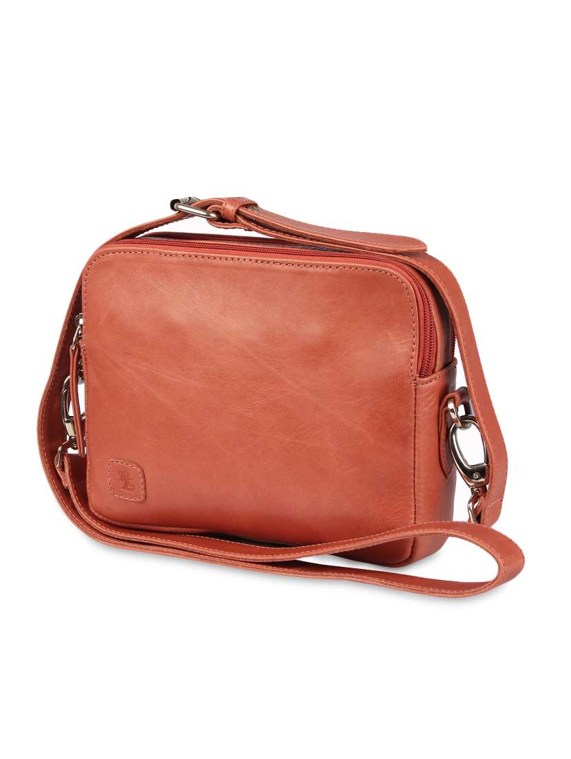 brown leather sling bag - 9822878 -  Standard Image - 3