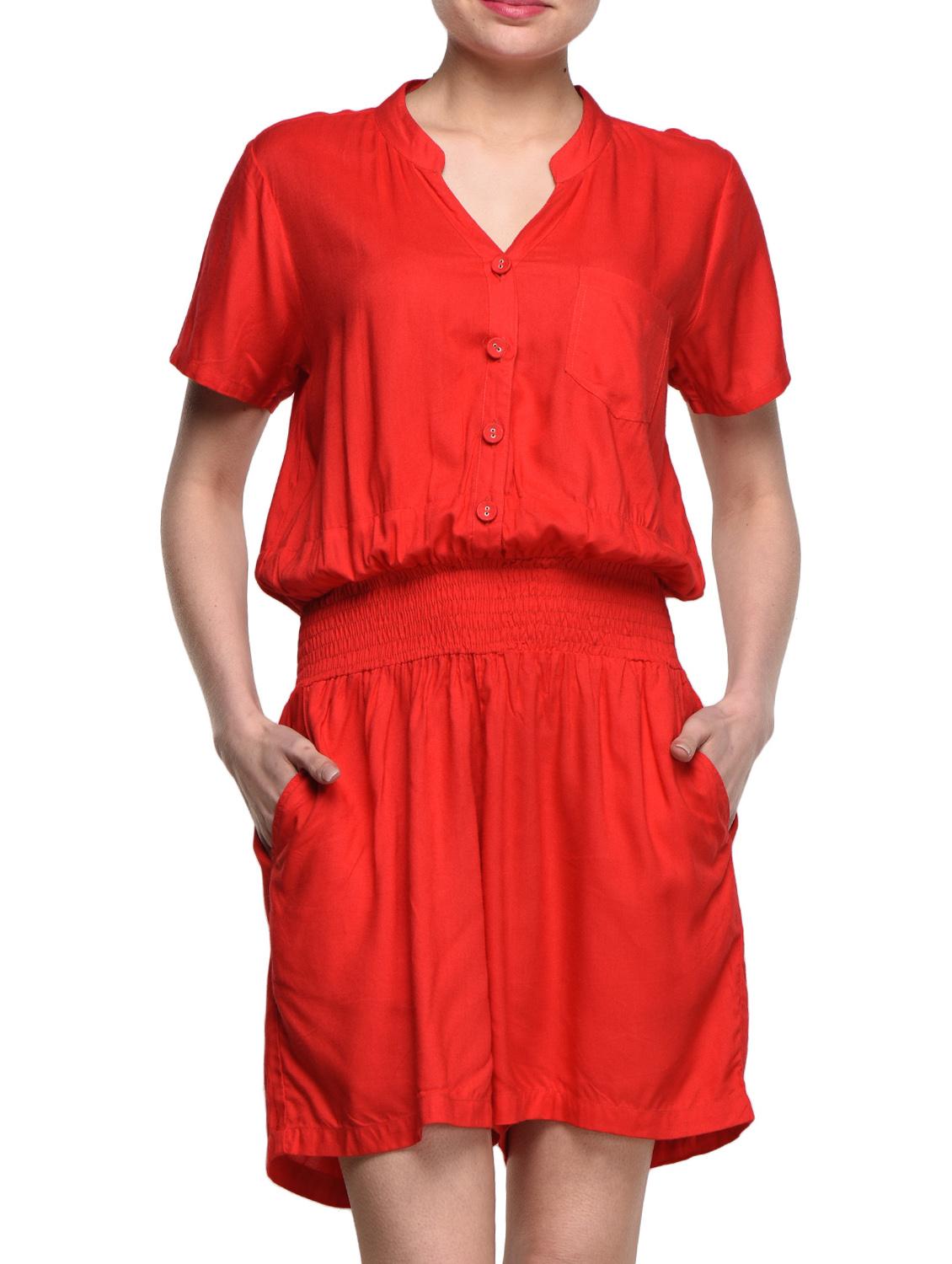 red rayon romper - 988502 - Zoom Image - 0