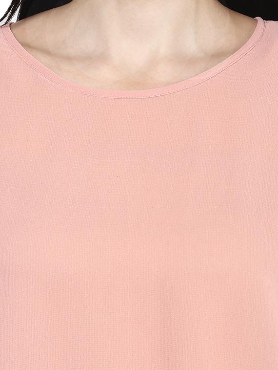 the vanca peach layered georgette top - 9932781 - Standard Image - 3