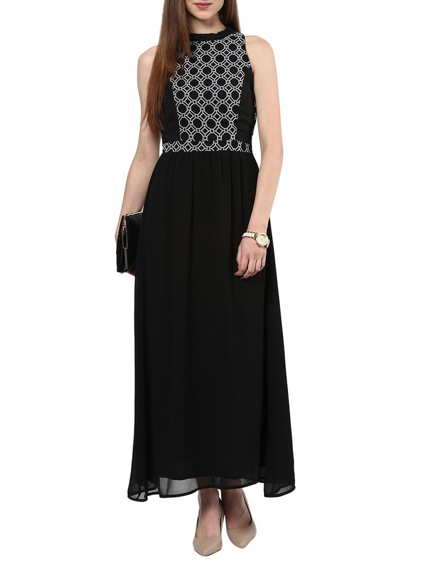 the vanca black geometrical print maxi dress - 9932812 - Zoom Image - 0