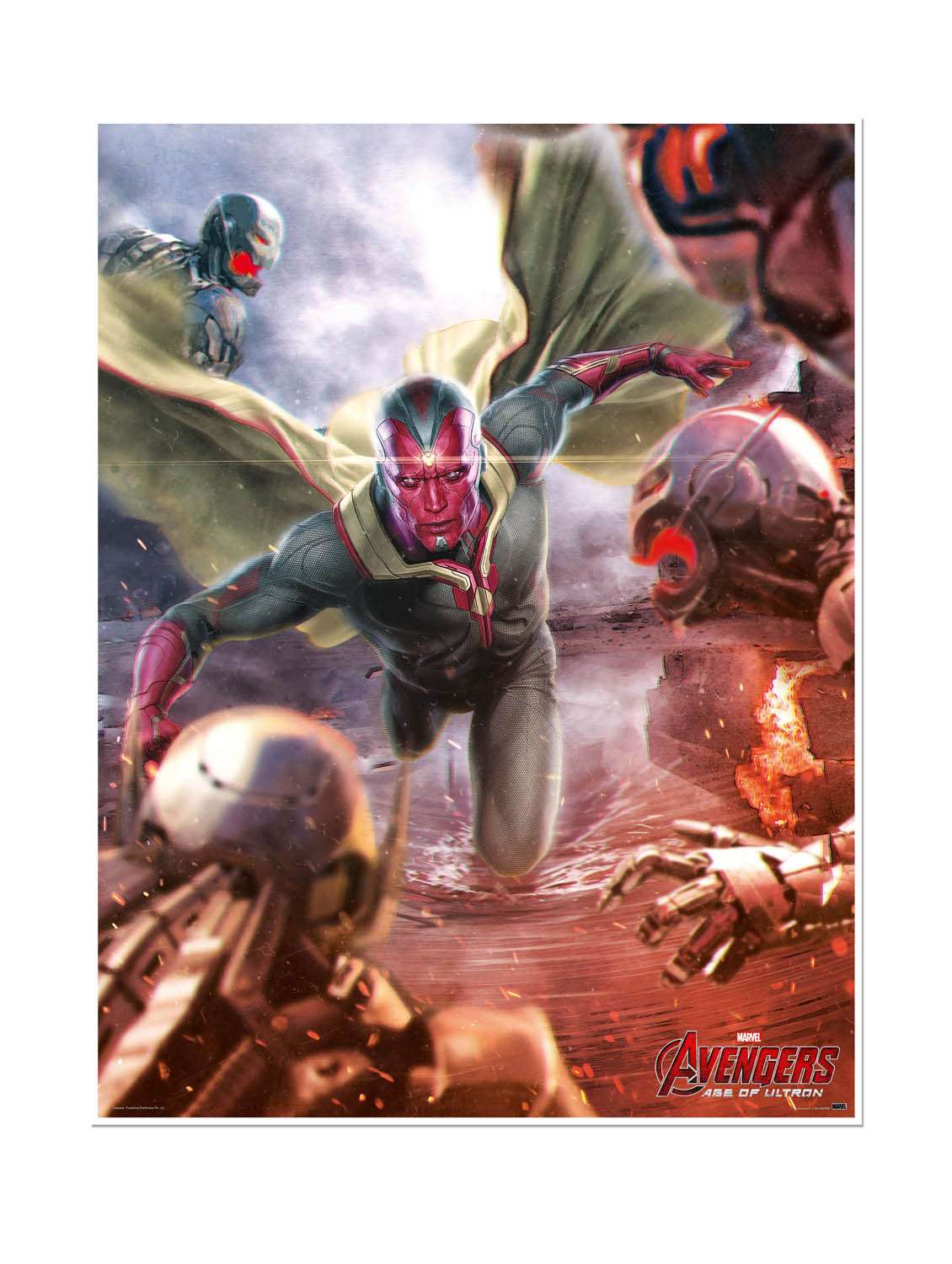 multicolour nylon matte poster