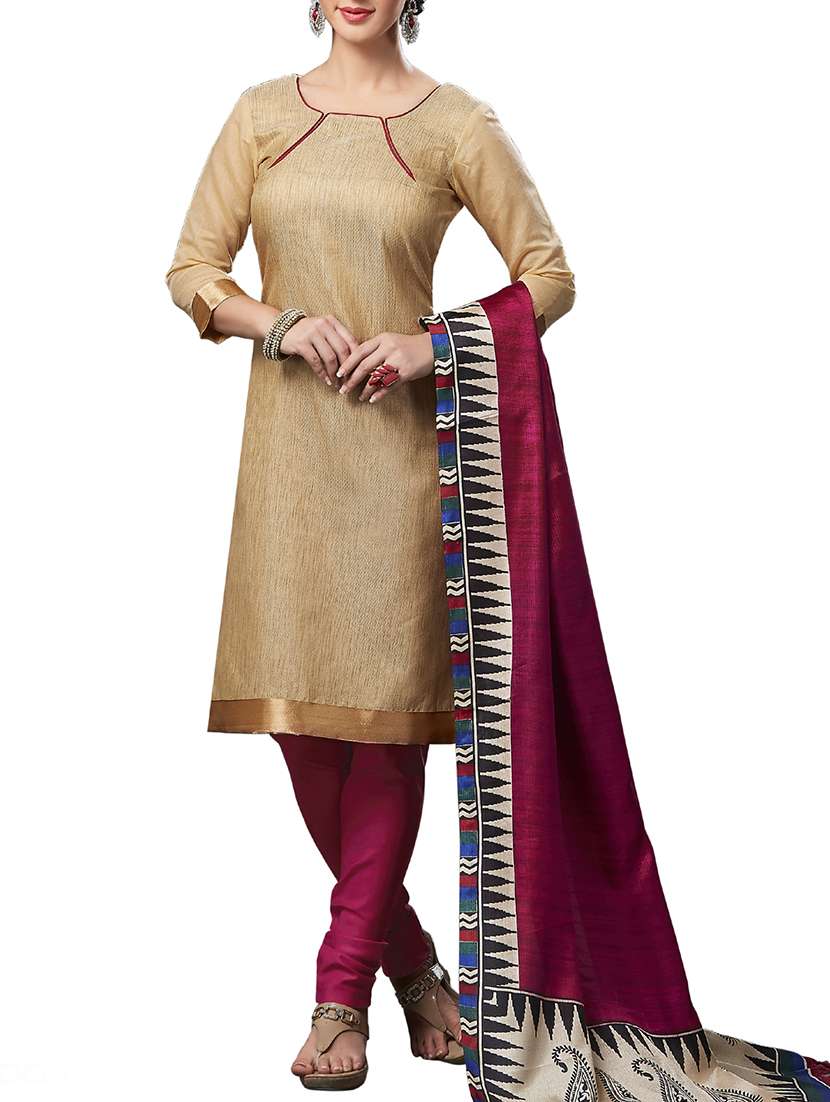 jute silk dress material Buy online Beige Jute Silk Dress Material from Suits & Dress material for Women by Chennai Store for 3140 at 0% off