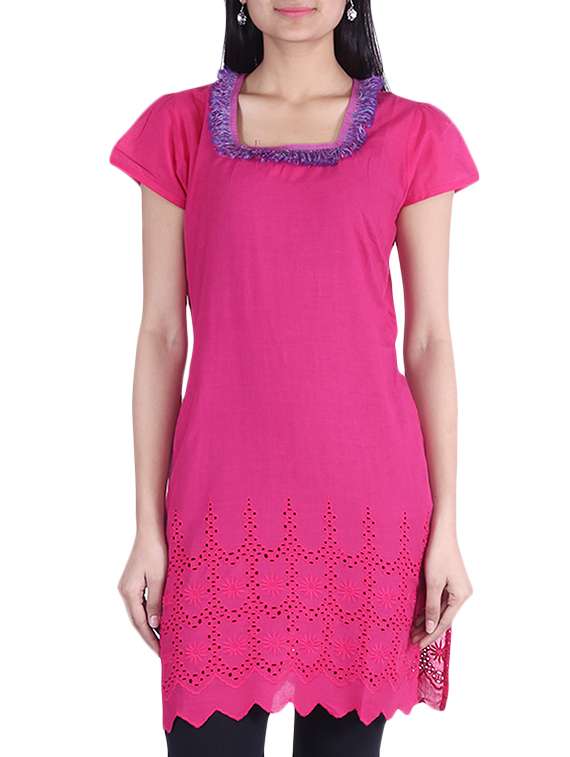 pink cotton kurta