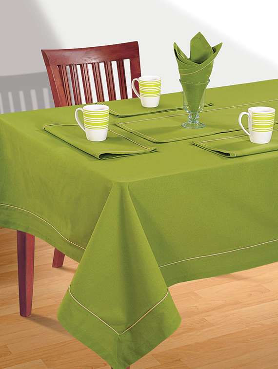 swayam plain cotton table sheet